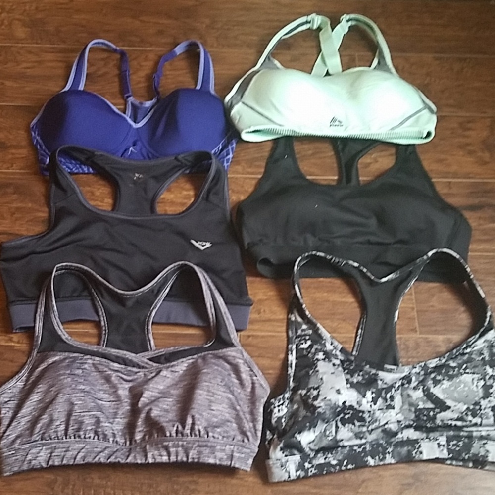 6 sports bra bundle. Size large
